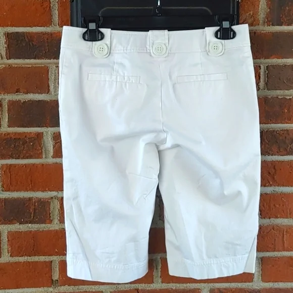 Tory Burch White Bermuda Short Size 2 - Picture 2 of 7